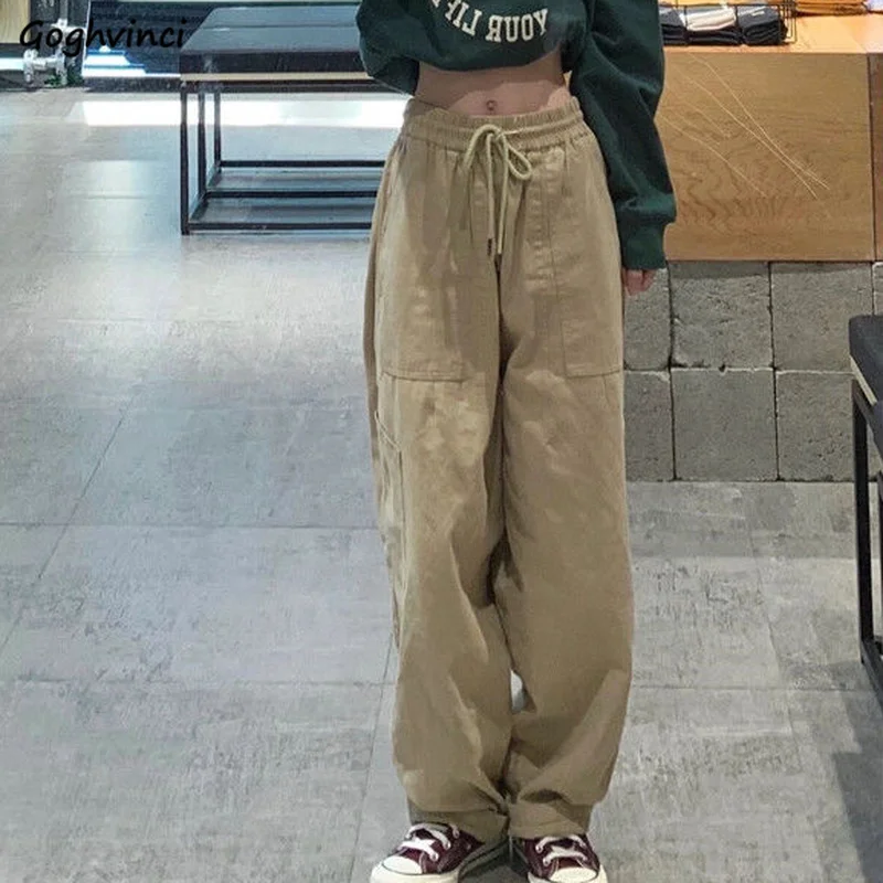 Pants Women Harajuku Cargo Trouser Full Length Casual Drawstring Design Basic Loose Couple Cool Retro Femme Spring Solid Stylish
Pants Women Harajuku Cargo Trouser Full Length Casual Drawstring Design Basic Loose Couple Cool Retro Femme Spring Solid Stylish