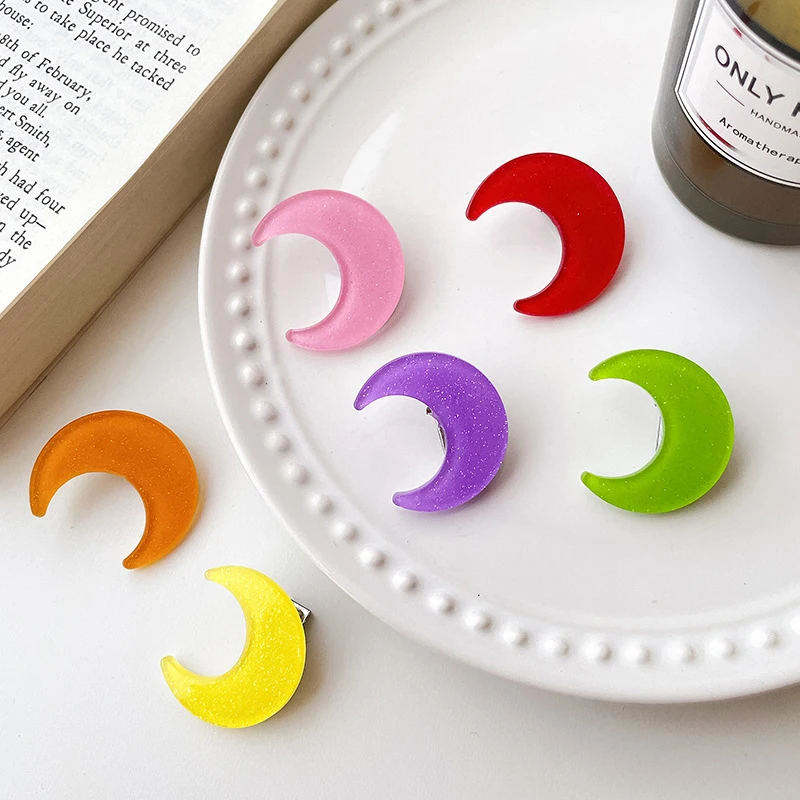 1 PC Glitter BB Clip Moon Shape Hair Clip Candy Color Hair Clips Acrylic Hairgrip Kids Barrettes Sweet Hairpin Hair Accessories
1 PC Glitter BB Clip Moon Shape Hair Clip Candy Color Hair Clips Acrylic Hairgrip Kids Barrettes Sweet Hairpin Hair Accessories