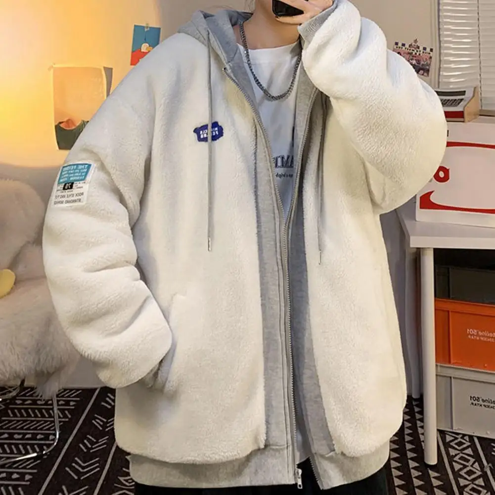2023 Couple Lambwool Patch Work Hoodies Women Winter Thick Warm Padded Zipper Jacket Coat Retro Loose Hooded Sweatshirt Harajuku
2023 Couple Lambwool Patch Work Hoodies Women Winter Thick Warm Padded Zipper Jacket Coat Retro Loose Hooded Sweatshirt Harajuku