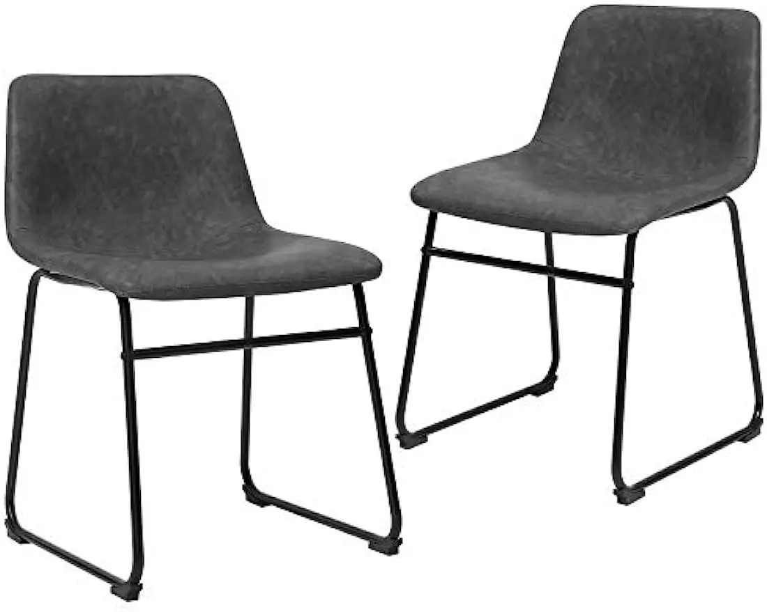 Set of 2 Dining Chairs with Backrest, Metal Legs, Comfortable Wide Seat, 18.9 x 21.2 x 29.9 Inches, Retro Black
Set of 2 Dining Chairs with Backrest, Metal Legs, Comfortable Wide Seat, 18.9 x 21.2 x 29.9 Inches, Retro Black