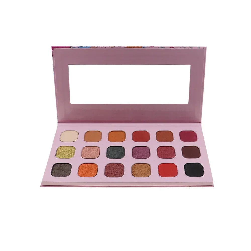 

18 Colors Private Label Eyeshadow Custom Bulk Paper-tray Palette Shimmering Matte Glitter Pigment Waterproof Eyes Makeup Beauty