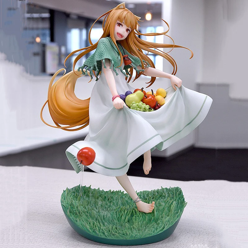 

25cm Anime Spice and Wolf and The Scent of Fruit Figures Spice and Wolf Holo Action Figures PVC Collection Model Ornamen Gifts