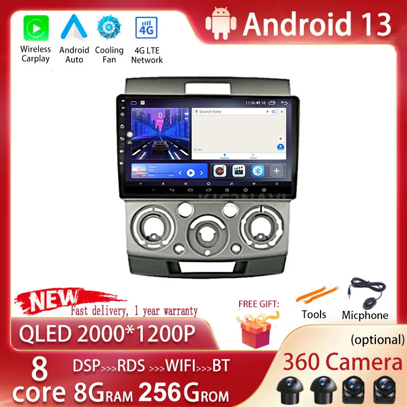 Android 13 For Ford Everest Ranger For Mazda Bt 50 2006-2010 Car Radio Multimedia Stereo Player WiFi GPS Navigation NO DVD
Android 13 For Ford Everest Ranger For Mazda Bt 50 2006-2010 Car Radio Multimedia Stereo Player WiFi GPS Navigation NO DVD