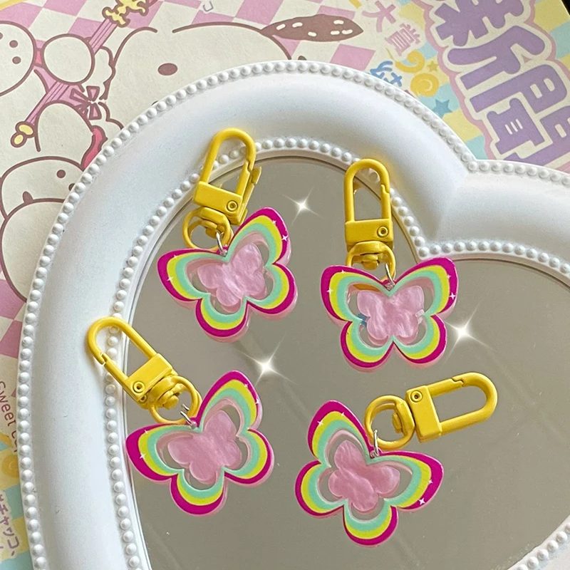 Delicate Rainbow Hollow Butterfly Keychain Fashion Bags Pendant Key Holder Accessories For Girls Gifts
Delicate Rainbow Hollow Butterfly Keychain Fashion Bags Pendant Key Holder Accessories For Girls Gifts