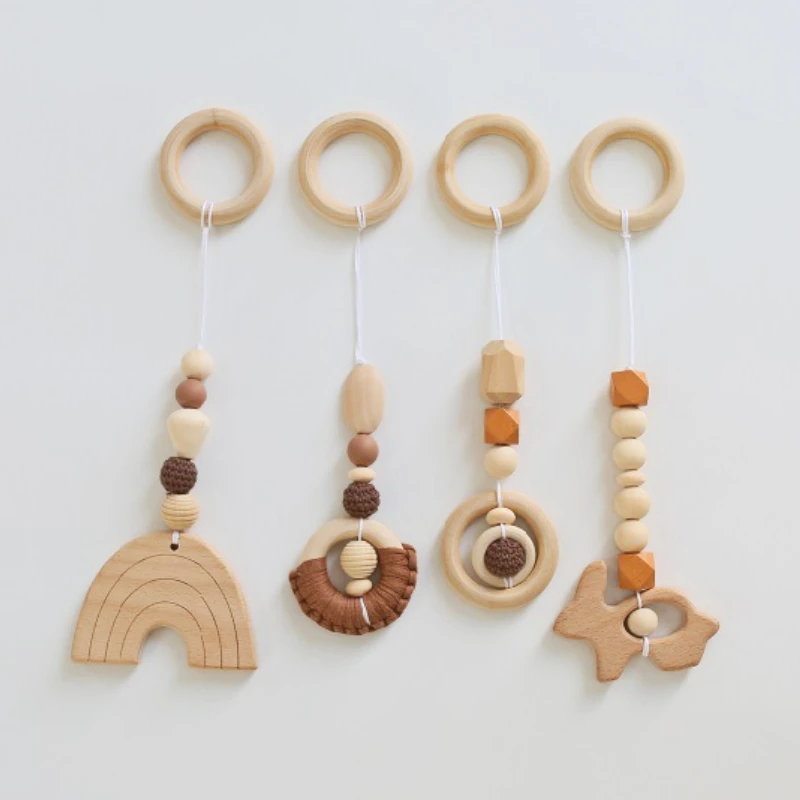 4pc Set Baby Bead Rattle Wooden Circle Teether Environmental Protection Children's Fitness Equipment Pendant Frame Decoration
4pc Set Baby Bead Rattle Wooden Circle Teether Environmental Protection Children's Fitness Equipment Pendant Frame Decoration
