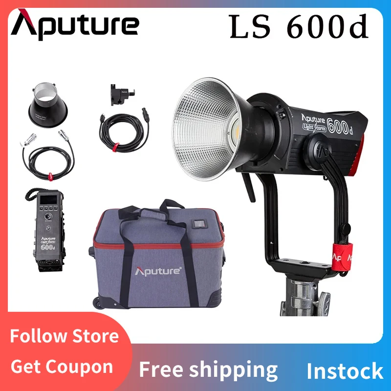 Aputure LS600D COB LED Light Storm Daylight 600W Adaptive Brightness LCD Professional Portable Video Photo Lamp V-Mount
Aputure LS600D COB LED Light Storm Daylight 600W Adaptive Brightness LCD Professional Portable Video Photo Lamp V-Mount