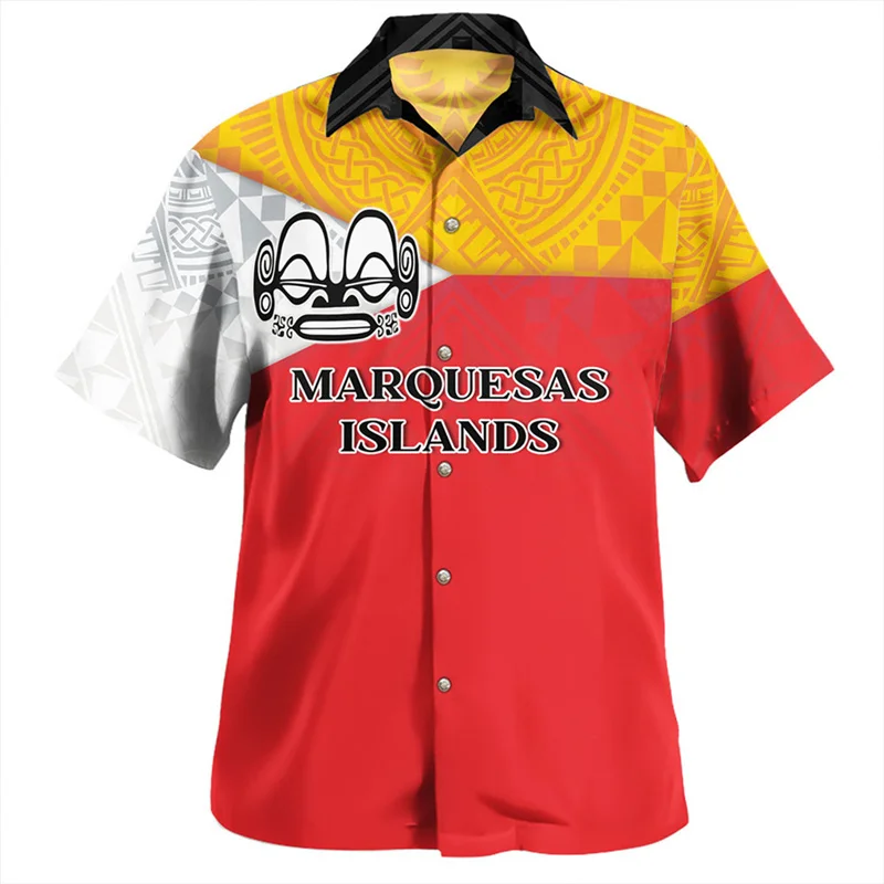 Summer Harajuku New 3D Polynesian Marquesas Islands National Flag Printing Shirts Marquesas Islands Emblem Graphic Short Shirts
Summer Harajuku New 3D Polynesian Marquesas Islands National Flag Printing Shirts Marquesas Islands Emblem Graphic Short Shirts
