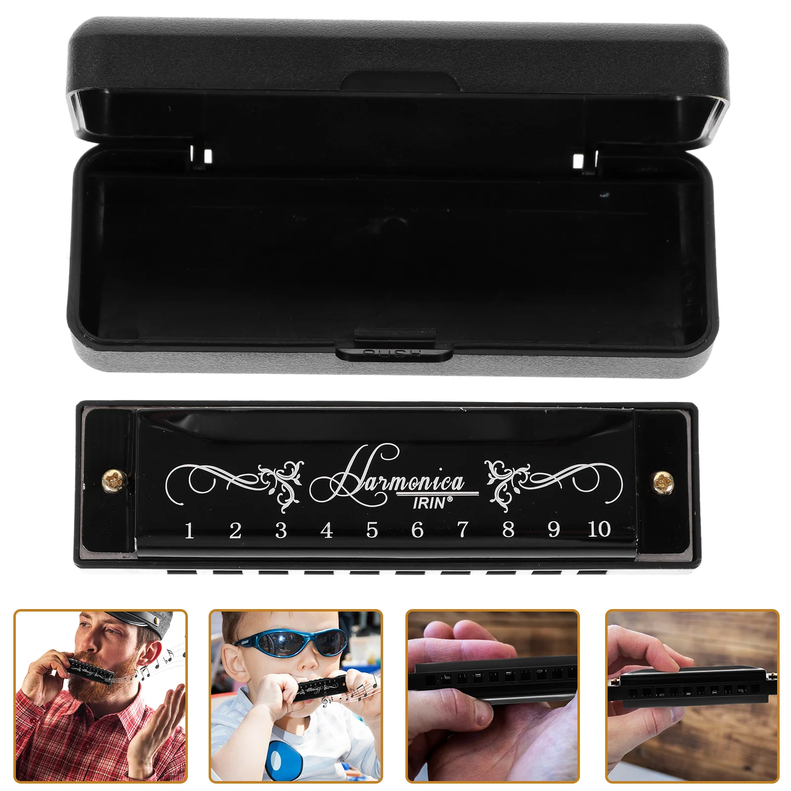 Early Educational Toy Portable Harmonica Musical Instrument Students Small Harmonica Portable Holes Tones Harmonica
Early Educational Toy Portable Harmonica Musical Instrument Students Small Harmonica Portable Holes Tones Harmonica