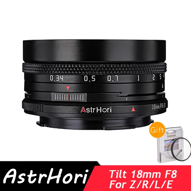 

AstrHori 18mm F8 Tilt Lens Full frame Wide-angle camera lens for Canon RF Nikon Z Sony E Sigma/Panasonic/Leica L Mount Camera