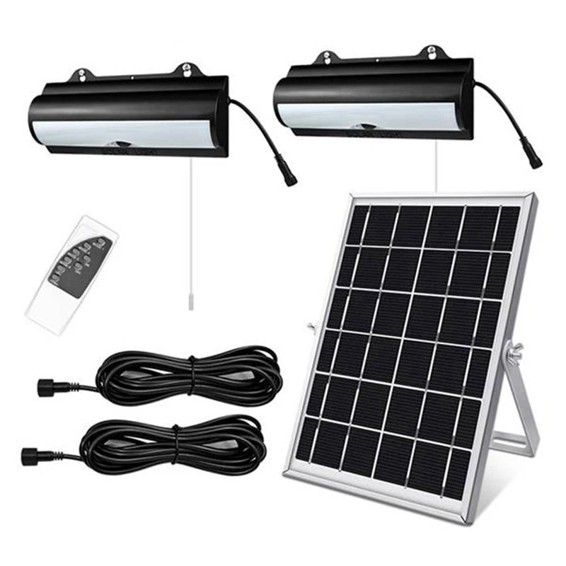 Double Head Solar Pendant Light Outdoor Waterproof Garden Motion Sensor LED Dimmable Remote Cord Solar Light Shed Easy Install
Double Head Solar Pendant Light Outdoor Waterproof Garden Motion Sensor LED Dimmable Remote Cord Solar Light Shed Easy Install