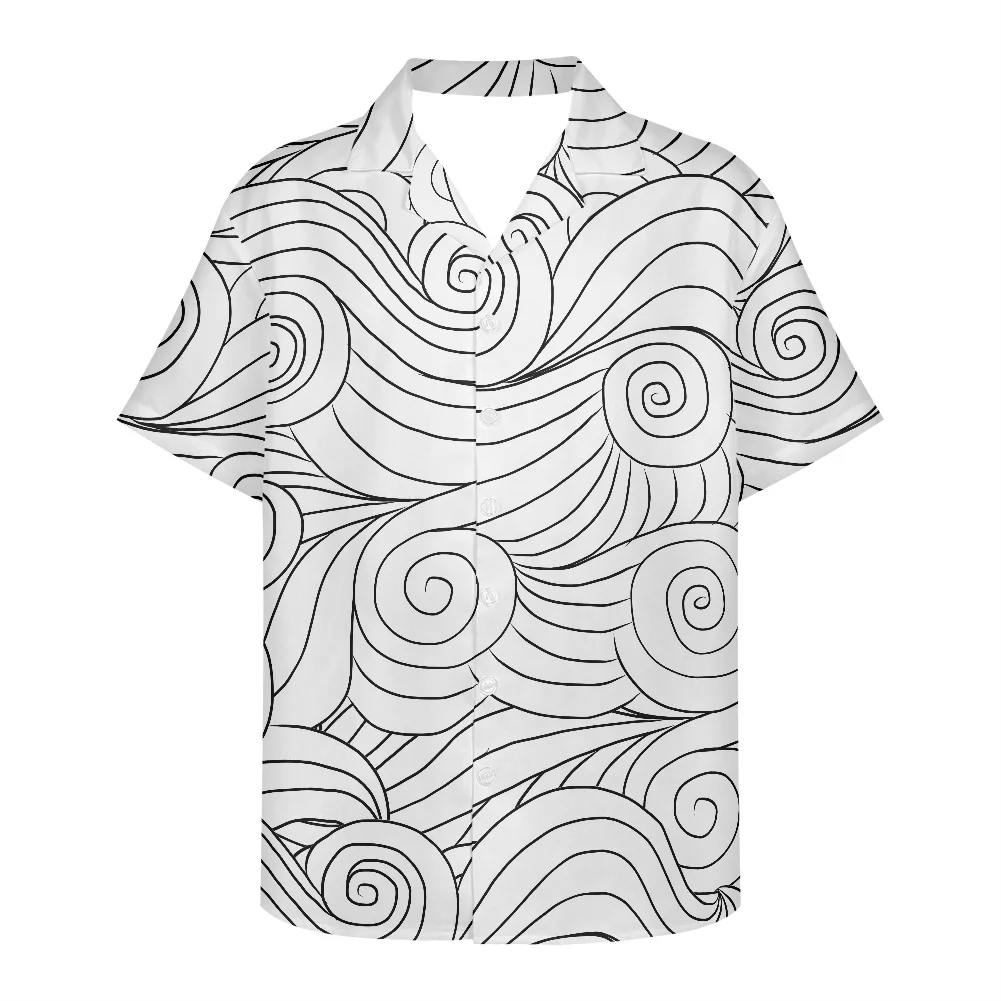 Ocean Waves Pattern New Arrival Men's Shirts Men Hawaiian Camicias Casual One Button Shirts Printed Short-sleeve Blouses Tops
Ocean Waves Pattern New Arrival Men's Shirts Men Hawaiian Camicias Casual One Button Shirts Printed Short-sleeve Blouses Tops
