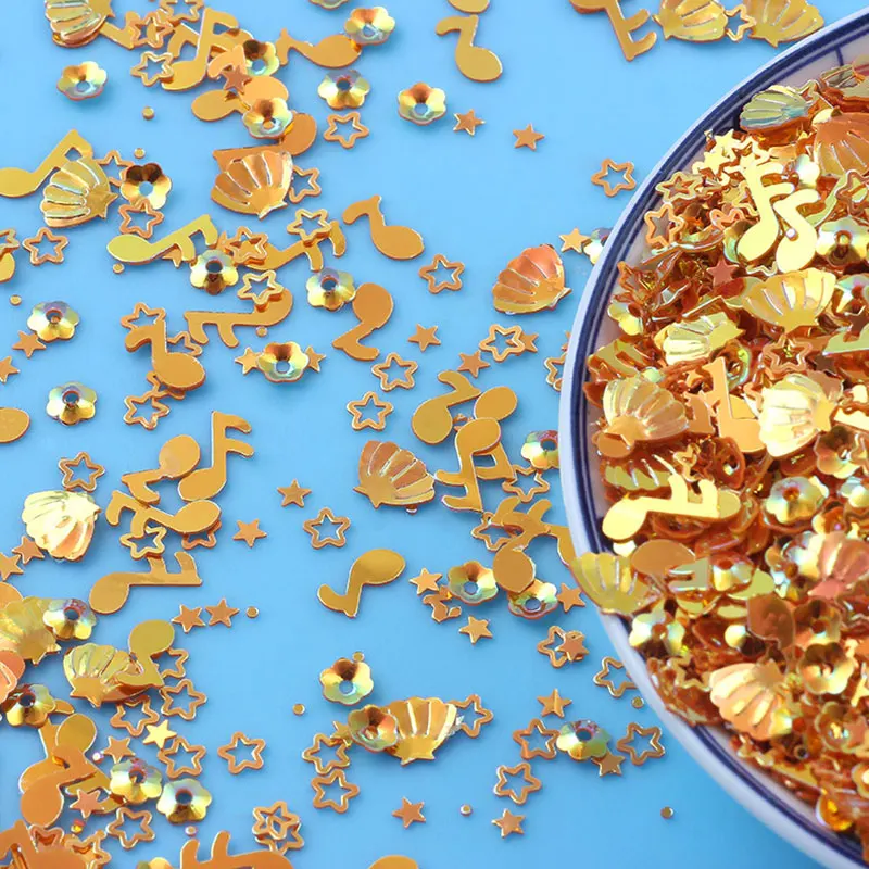 New new sequins golden notes shell mixed sequins sequins glitter sequins manicure decorations clothing accessories sequins craft
New new sequins golden notes shell mixed sequins sequins glitter sequins manicure decorations clothing accessories sequins craft