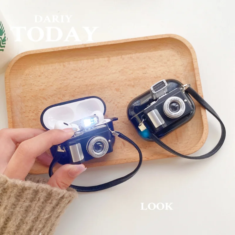 Creative Camera Flashlight Case for AirPods Pro2 Airpod Pro 1 2 3 Bluetooth Earbuds Charging Box Protective Earphone Case Cover
Creative Camera Flashlight Case for AirPods Pro2 Airpod Pro 1 2 3 Bluetooth Earbuds Charging Box Protective Earphone Case Cover