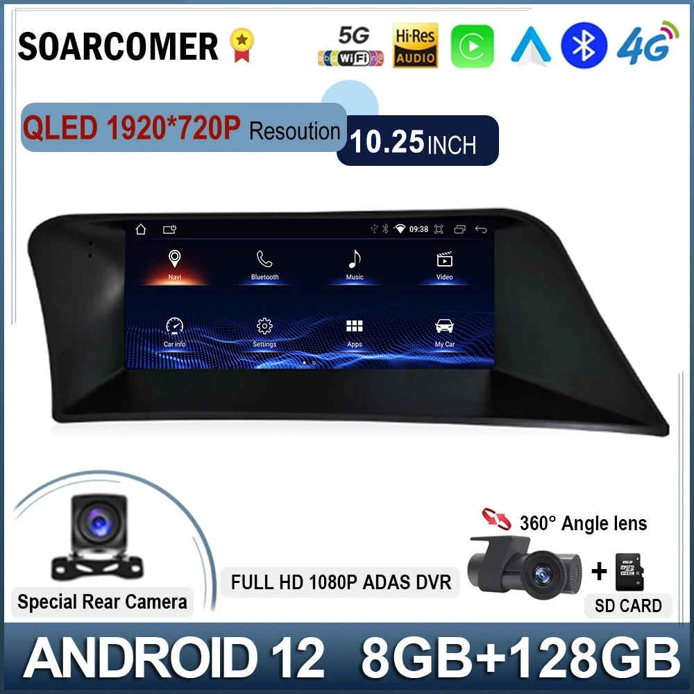 Car Radio Android 12 For Lexus RX RX200 RX270 RX300 RX350 RX400h RX450h 2009 - 2019 Dvd Video Player Auto Navigation GPS BT
Car Radio Android 12 For Lexus RX RX200 RX270 RX300 RX350 RX400h RX450h 2009 - 2019 Dvd Video Player Auto Navigation GPS BT