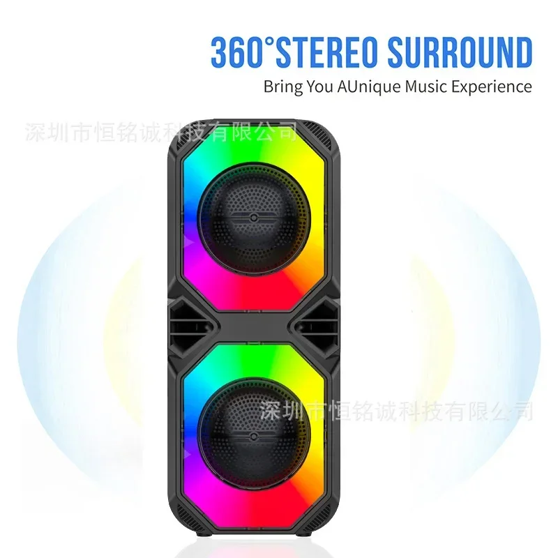 Portable 60W Square Dance Outdoor Bluetooth Speaker Karaoke Stereo Surround RGB Light Effect Wireless Subwoofer With Microphone
Portable 60W Square Dance Outdoor Bluetooth Speaker Karaoke Stereo Surround RGB Light Effect Wireless Subwoofer With Microphone