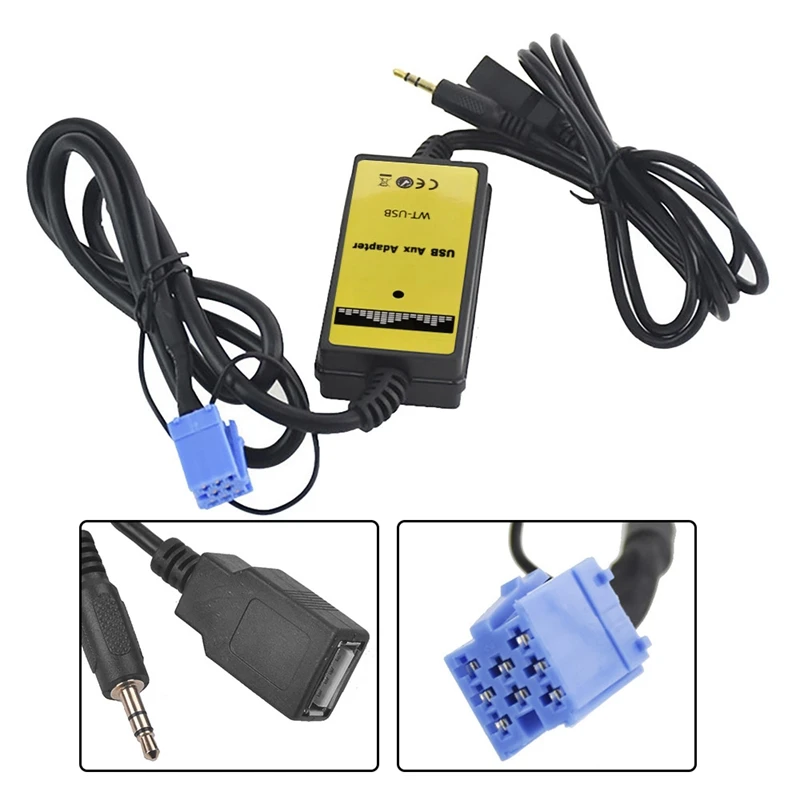 

Автомобильный адаптер CD MP3 аудио интерфейс AUX USB SD Mini 8Pin подключение CD зарядное устройство для Skoda Golf Passat