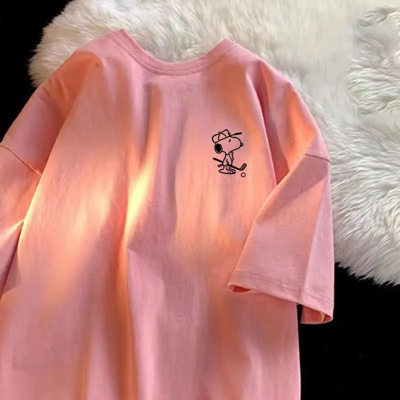 Snoopy T-Shirt Miniso Kawaii Cute Anime Print Summer Trend Loose T-Shirt Couple Short Sleeved Student Minimalist Versatile Top
Snoopy T-Shirt Miniso Kawaii Cute Anime Print Summer Trend Loose T-Shirt Couple Short Sleeved Student Minimalist Versatile Top