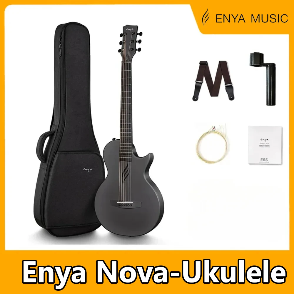 

Original Enya Nova Go Acoustic Guitar Carbon Fiber One Body 35 Inches guitarras Travel with Beginner Kit Include Gig Bag