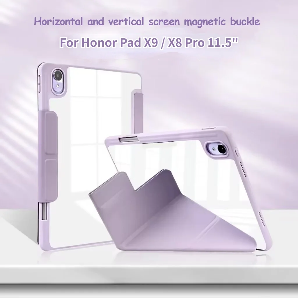Y-Fold Stand Case For Huawei Honor Pad X9 2023 ELN-W09 Pad X8 Pro X8pro 11.5 Inch Acrylic Back Case With Pencil Holder
Y-Fold Stand Case For Huawei Honor Pad X9 2023 ELN-W09 Pad X8 Pro X8pro 11.5 Inch Acrylic Back Case With Pencil Holder