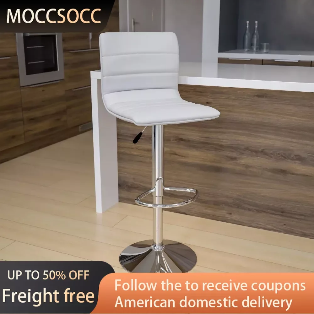 Modern White Vinyl Adjustable Bar Stool With Back Barstools Swivel Stool With Chrome Pedestal Base and Footrest Freight Free
Modern White Vinyl Adjustable Bar Stool With Back Barstools Swivel Stool With Chrome Pedestal Base and Footrest Freight Free