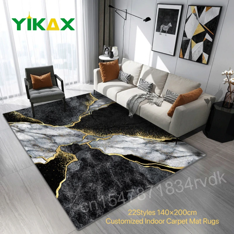 

Modern Abstract Marble Carpet Dresser Living Room Home Decorations Sofa Table Large Area Mat Nonslip Bedroom Floor Entrance Rugs