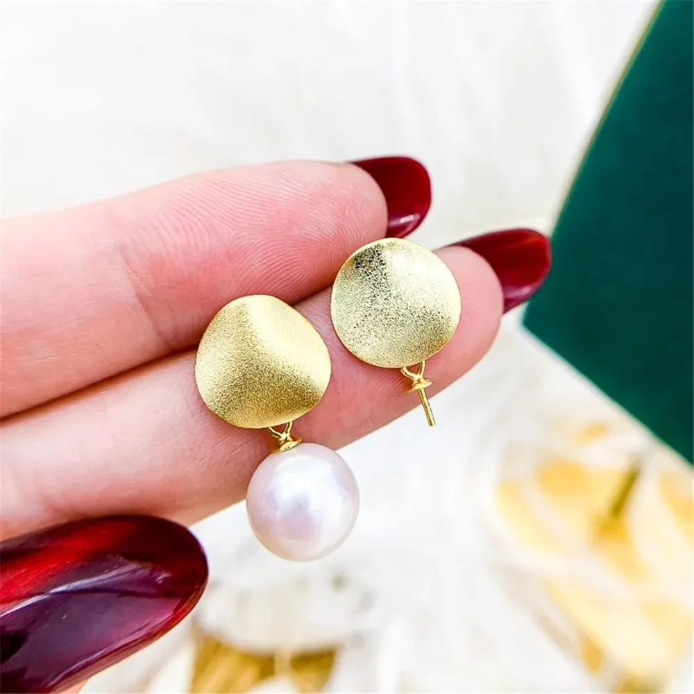 DIY Pearl Mini Accessories S925 Pure Silver Ear Stud Empty Holder Gold Silver Earrings Fit 8-13mm Round E366
DIY Pearl Mini Accessories S925 Pure Silver Ear Stud Empty Holder Gold Silver Earrings Fit 8-13mm Round E366