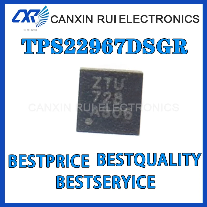 100% new origina TPS22967DSGR chip WSON-8 screen printed ZTU power electronic switch chip
100% new origina TPS22967DSGR chip WSON-8 screen printed ZTU power electronic switch chip