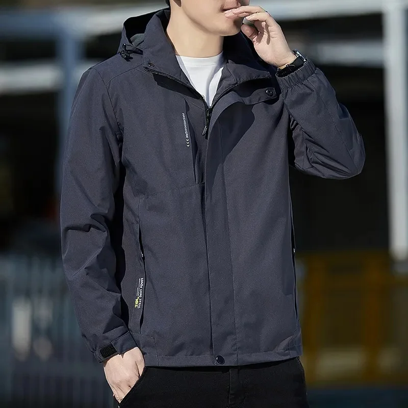 Mens Waterproof Jacket Men Detachable Hooded Outdoor Hiking Windproof Windbreaker Coat Sweatshirts Casual Brand Male Clothing
Mens Waterproof Jacket Men Detachable Hooded Outdoor Hiking Windproof Windbreaker Coat Sweatshirts Casual Brand Male Clothing