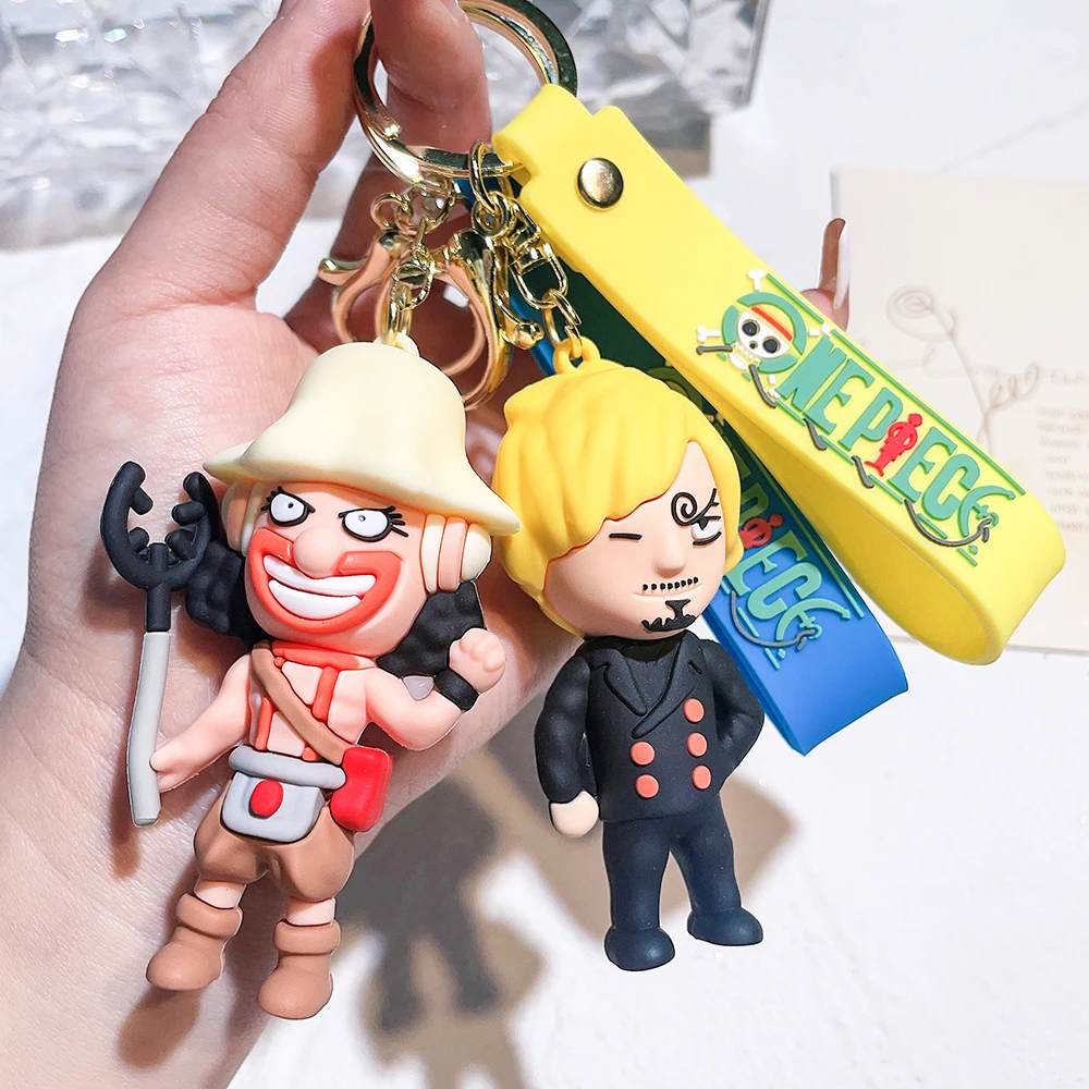 One Piece Figure Keychain Cartoon Monkey D. Luffy Roronoa Zoro Sanji Doll Keychain Bag Key Rings Pendant Accessories Kids Gift
One Piece Figure Keychain Cartoon Monkey D. Luffy Roronoa Zoro Sanji Doll Keychain Bag Key Rings Pendant Accessories Kids Gift