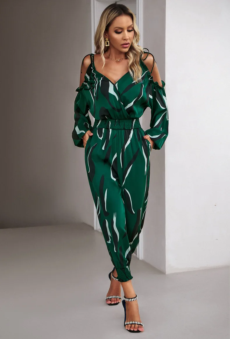 Elegant Woman Rompers 2023 Loose Long Pants Long Sleeve Halterneck Art Print Sets Office Playsuits One Piece Jumpsuit Streetwear
Elegant Woman Rompers 2023 Loose Long Pants Long Sleeve Halterneck Art Print Sets Office Playsuits One Piece Jumpsuit Streetwear