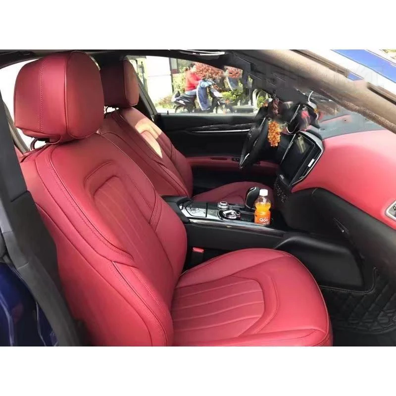 Custom Fit Car Accessories Seat Covers For 5 Seats Durable Leather Specific for Maserati Ghibli Quattroporte Levante
Custom Fit Car Accessories Seat Covers For 5 Seats Durable Leather Specific for Maserati Ghibli Quattroporte Levante