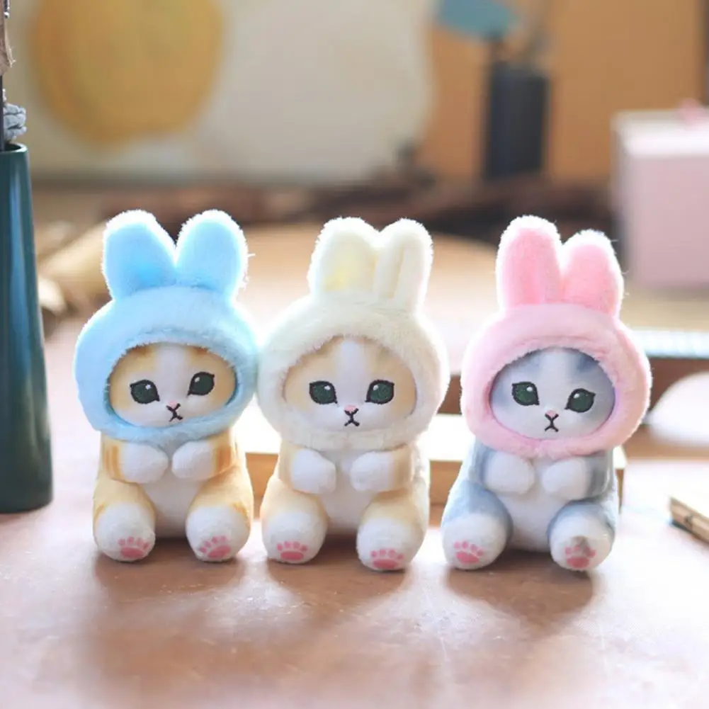 Cartoon Cat Plush Doll Pendant Rabbit Headgear Anime Kitten Doll Plushies Ornament Stuffed Animal Doll Charm Backpack Decor
Cartoon Cat Plush Doll Pendant Rabbit Headgear Anime Kitten Doll Plushies Ornament Stuffed Animal Doll Charm Backpack Decor