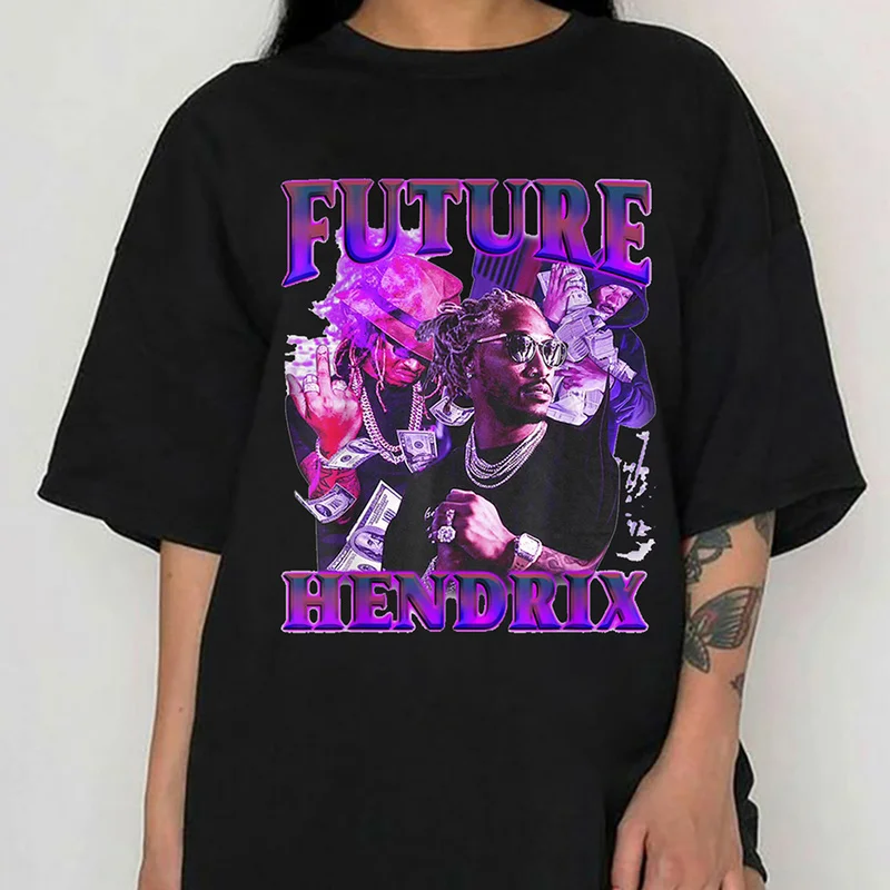Vintage Future Hendrix Graphic T-shirts Hip Hop Streetwear Short Sleeve Tops 100% Cotton Men Rapper T Shirt Summer Unisex Tees
Vintage Future Hendrix Graphic T-shirts Hip Hop Streetwear Short Sleeve Tops 100% Cotton Men Rapper T Shirt Summer Unisex Tees