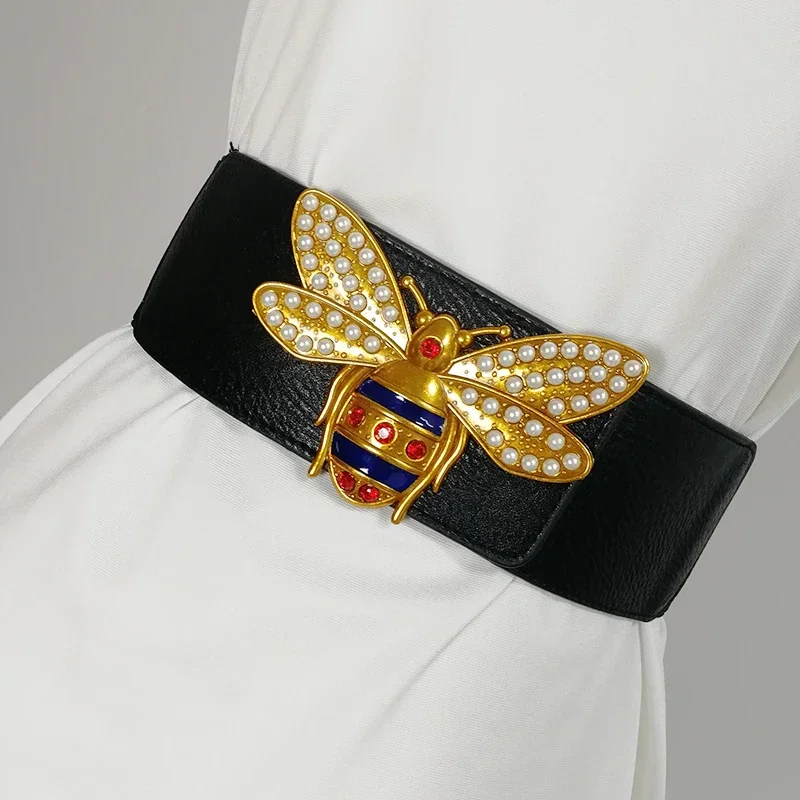 Plus Size Elastic Corset Belt Luxury Designer Belts For Women High Quality Wide Stretch Cummerbunds Big Waistband Pearl Strass
Plus Size Elastic Corset Belt Luxury Designer Belts For Women High Quality Wide Stretch Cummerbunds Big Waistband Pearl Strass