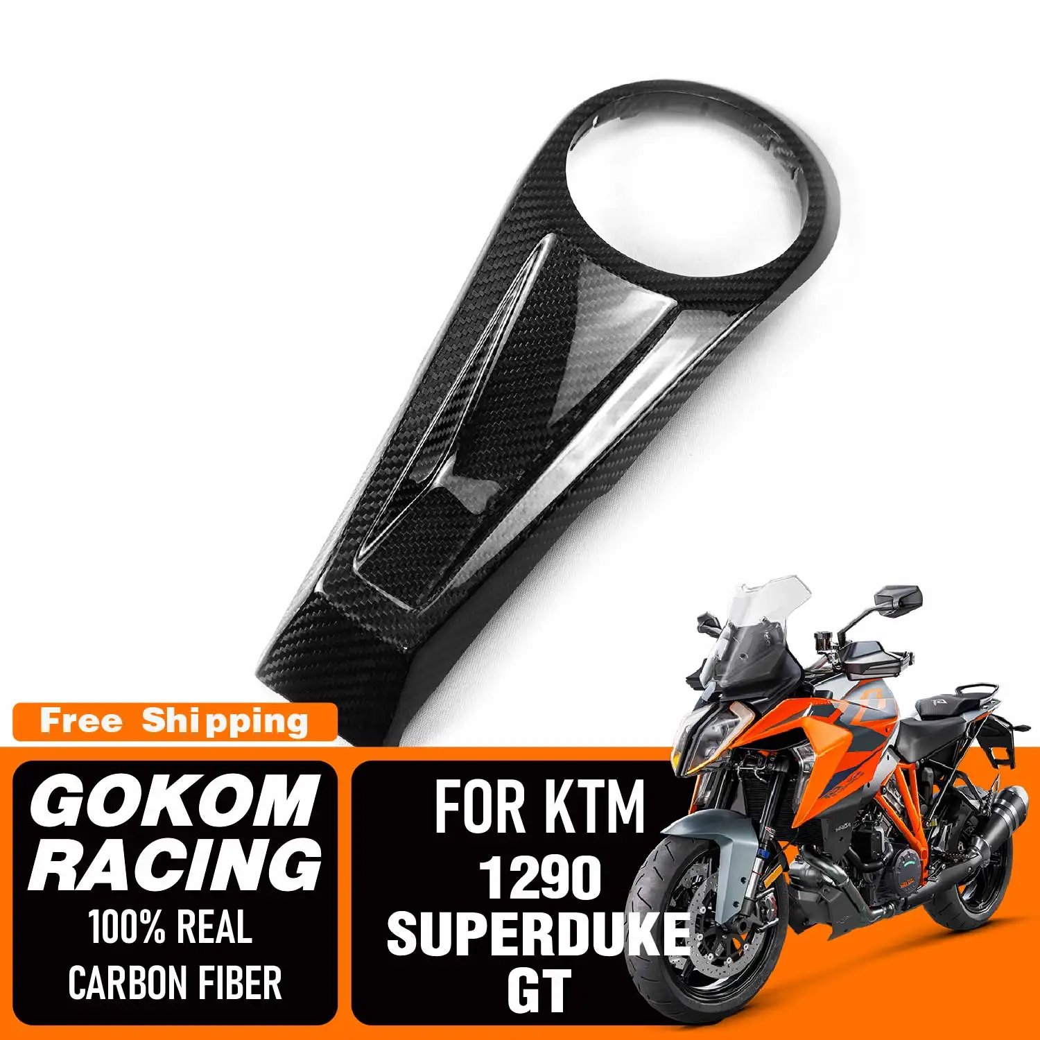 Gokom Racing For KTM 1290 SUPERDUKE GT Tank Cover COWLING FAIRING 100% REAL CARBON FIBER MOTORCYCLE ACCESSORIES
Gokom Racing For KTM 1290 SUPERDUKE GT Tank Cover COWLING FAIRING 100% REAL CARBON FIBER MOTORCYCLE ACCESSORIES