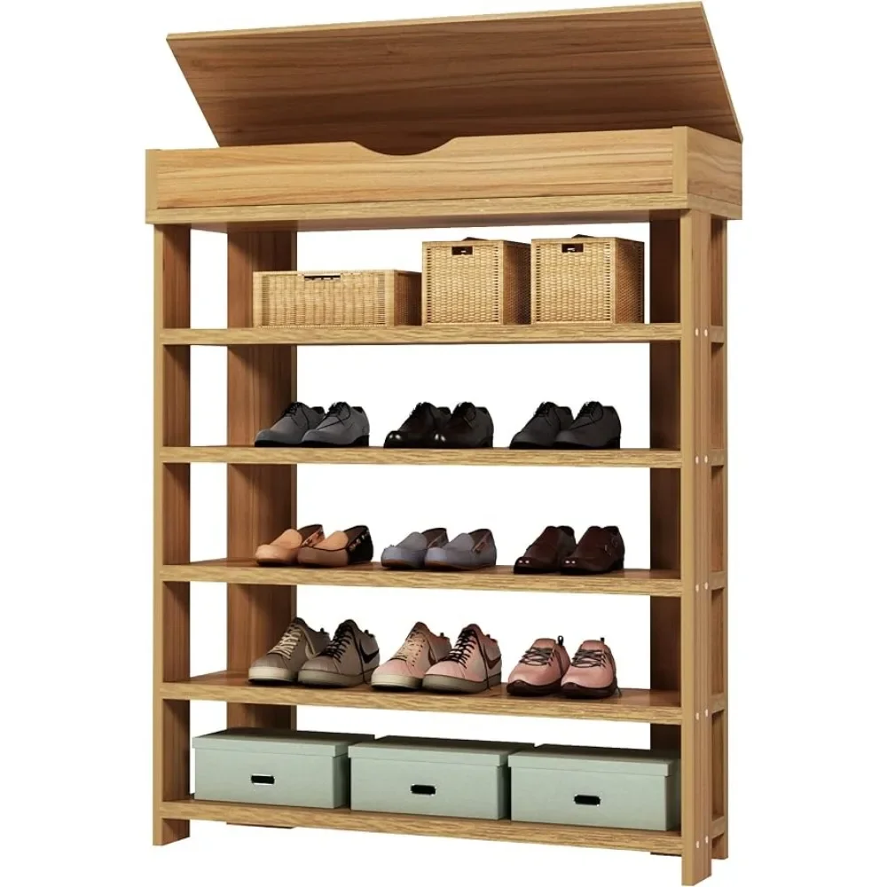 soges 5-Tier Wooden Shoe Rack with Storage Cabinet,29.5 inches Vertical Free Standing Shoe Shelf,Shoe Organizer Storage Cabinet
soges 5-Tier Wooden Shoe Rack with Storage Cabinet,29.5 inches Vertical Free Standing Shoe Shelf,Shoe Organizer Storage Cabinet