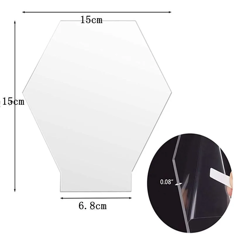 5/10/20/30PCS Hexagon Acrylic Clear LED Light Base Sign DIY Display Project Hexagon Painting Creative Supplies
5/10/20/30PCS Hexagon Acrylic Clear LED Light Base Sign DIY Display Project Hexagon Painting Creative Supplies