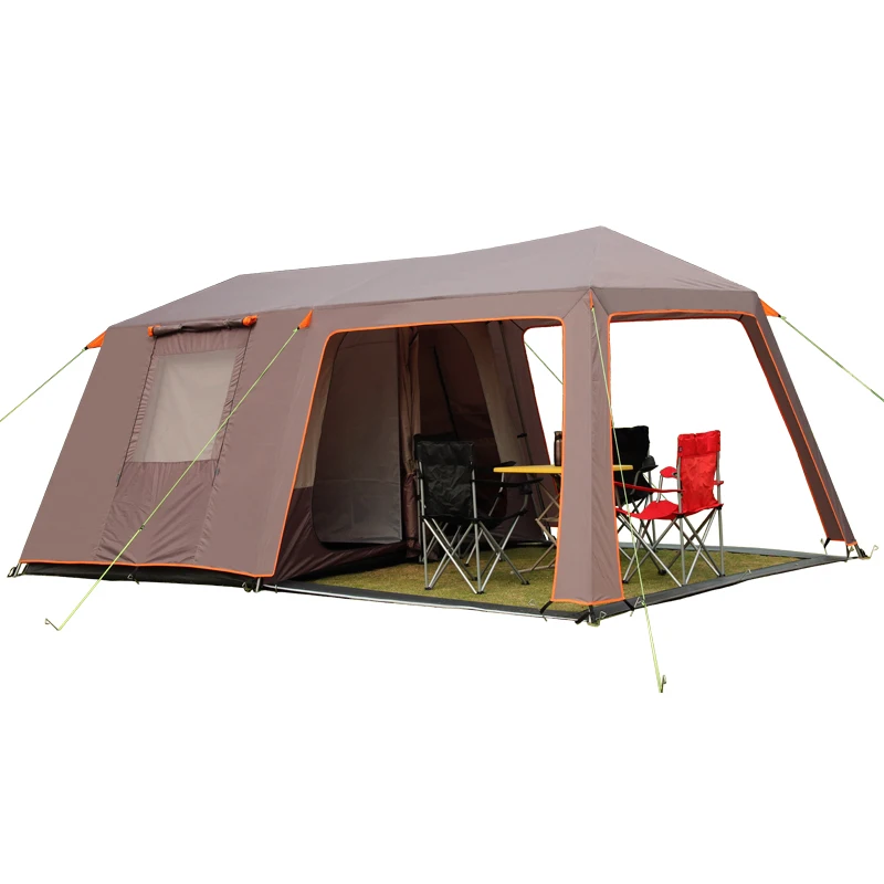 

6 8 10 12 Person Huge 2 Bedroom 1 Living Room Waterproof Anti Wind Family Party Tent Outdoor Camping Car Beach Relief Tent