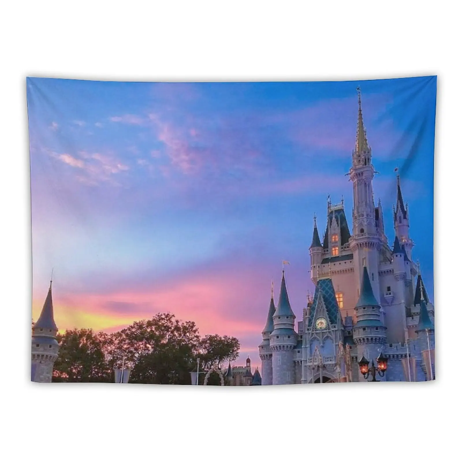 

Castle Sunset Tapestry Wall Decor Hanging For Bedroom Wall Decorations Tapete For The Wall Tapestry