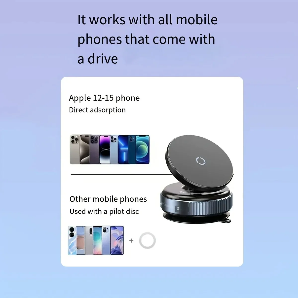 Car Phone Holder Magsafe Magnetic Vacuum Intelligent Car Mount 360° Rotation Magnetic Vacuum Adsorption Suction Cup Bracket Car Car Phone Holder Magsafe Magnetic Vacuum Intelligent Car Mount 360° Rotation Magnetic Vacuum Adsorption Suction Cup Bracket Car