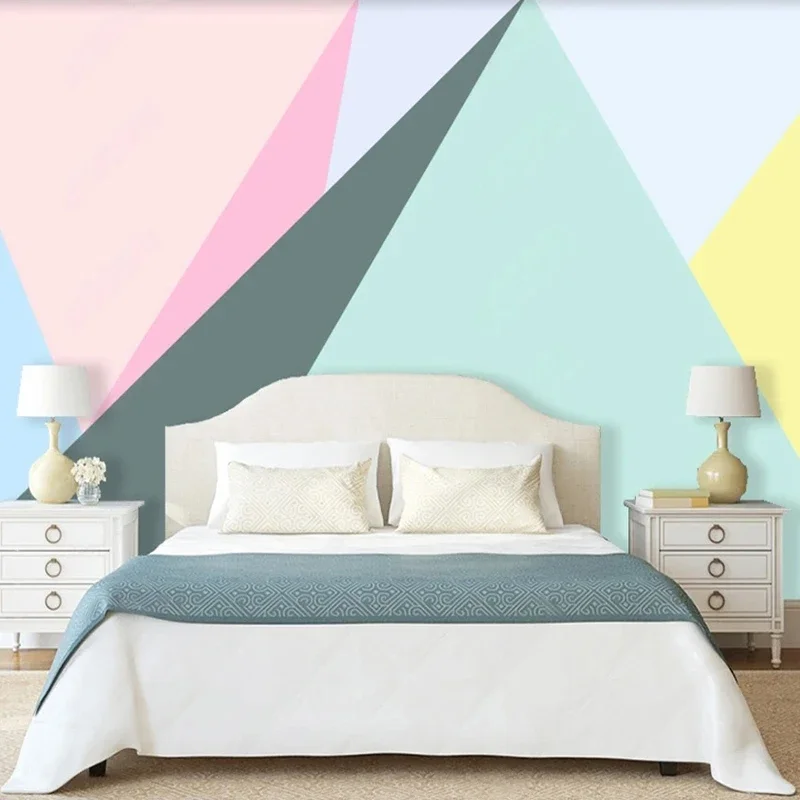 New Creative Abstract Geometric Photo Wallpaper Colorful Triangle Shape Painting Mural For Living Room Bedroom Background Decor
New Creative Abstract Geometric Photo Wallpaper Colorful Triangle Shape Painting Mural For Living Room Bedroom Background Decor