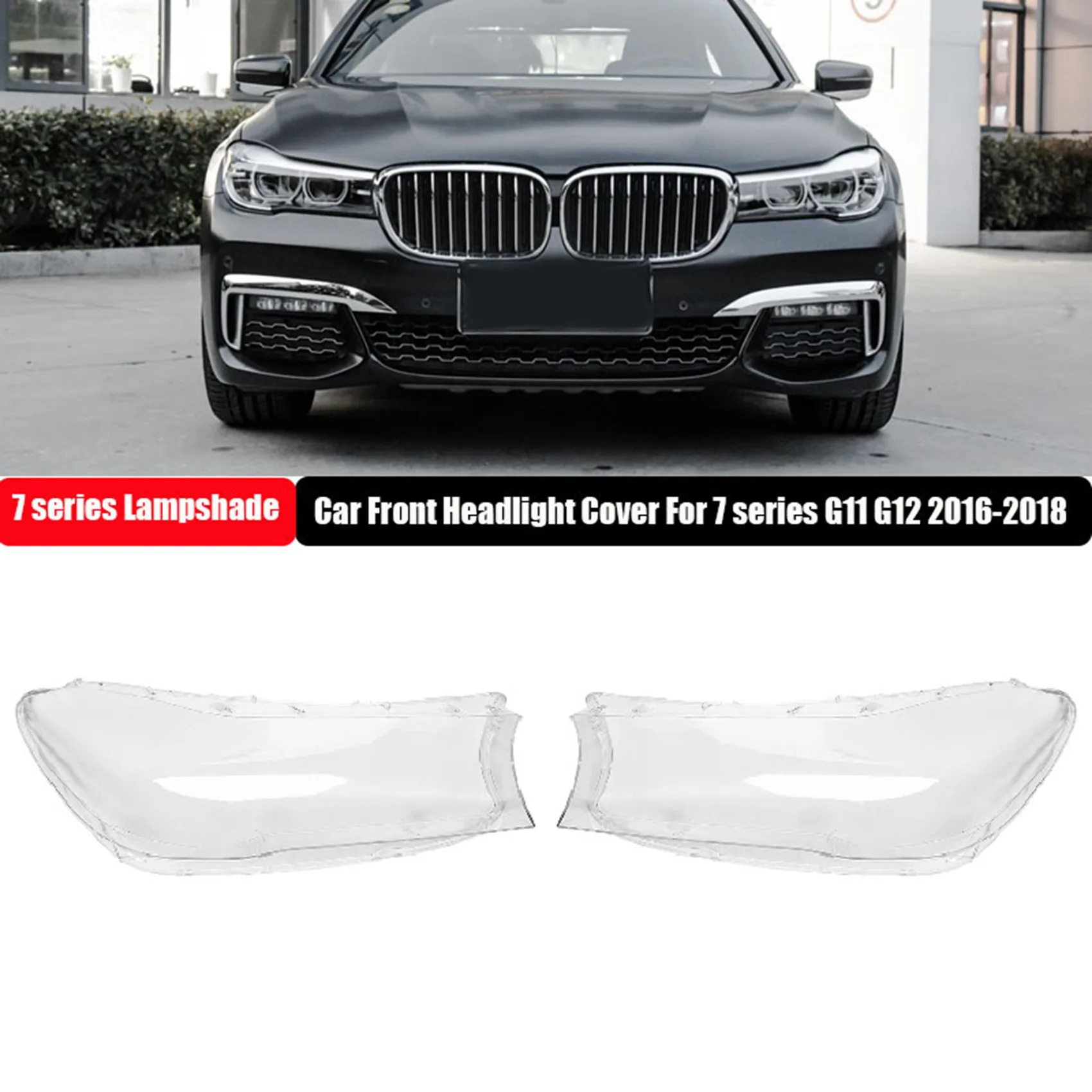 

Car Front Headlight Cover Head Light Lampshade Glass Lens Shell For BMW 7 Series G11 G12 730Li 740Li 2016-2018