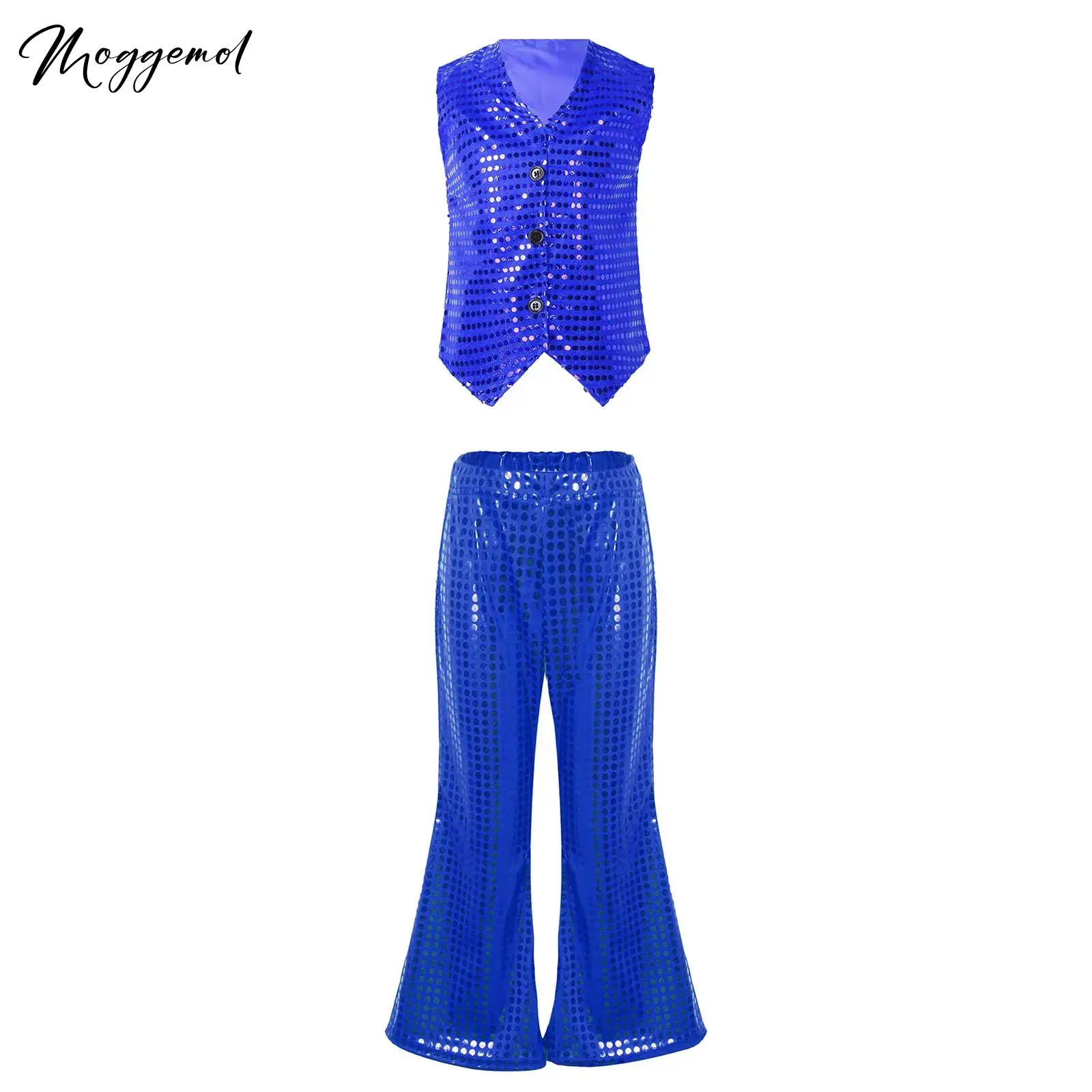 Детский Блестящий жилет в стиле хип-хоп для мальчиков и девочек 
Детский Блестящий жилет в стиле хип-хоп для мальчиков и девочек