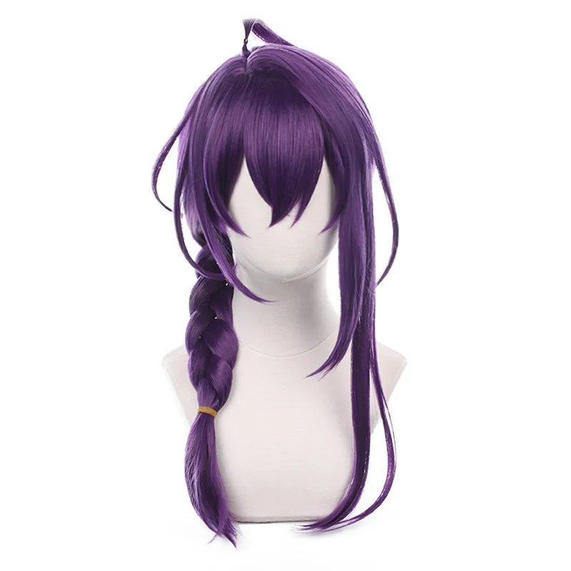 

Game ES Ensemble Stars Ayase Mayoi Purple Long 65cm Cosplay Wig Heat Resistant Synthetic Hair Anime Halloween Wigs + wig cap