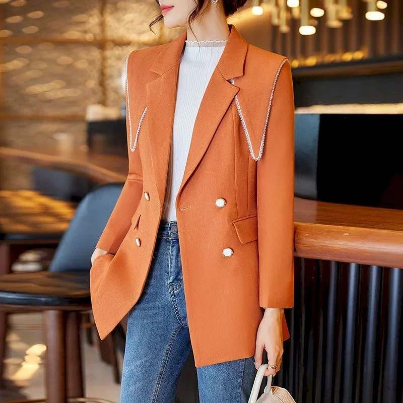 

UNXX Spring New Styles Elegant Blazers Jackets Coat Formal Women Business Work Wear Female Outwear Tops Blaser Women Clothes