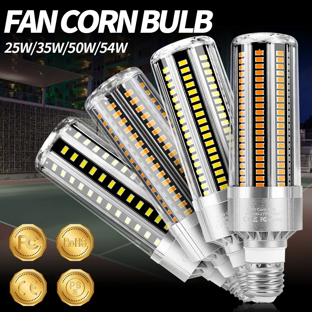 

LED Bulb E27 Corn Lamp 220V Light E26 Bombillas 110V Lampada LED Chandeliers 25W 30W 50W High Power Aluminum 240V Bulb For Home
