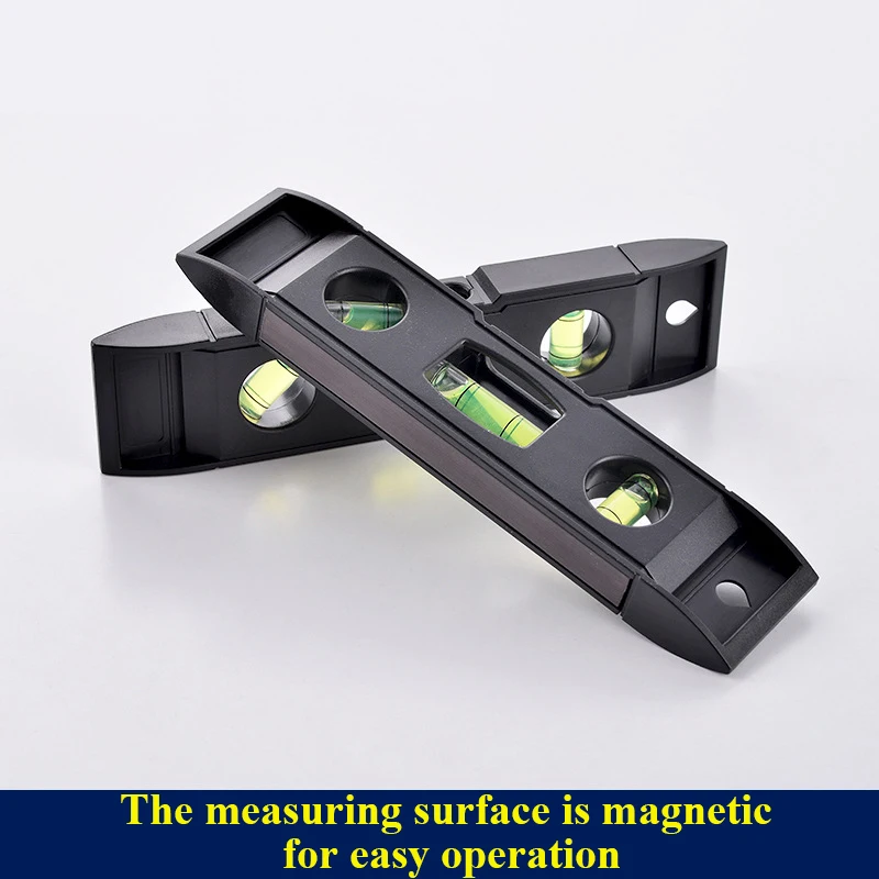 Horizontal Ruler 3 Bubble Spirit Level Magnetic ABS Shell Mini Pocket Portable Spirit Level Tool Measure Tool Machinery Leveller
Horizontal Ruler 3 Bubble Spirit Level Magnetic ABS Shell Mini Pocket Portable Spirit Level Tool Measure Tool Machinery Leveller