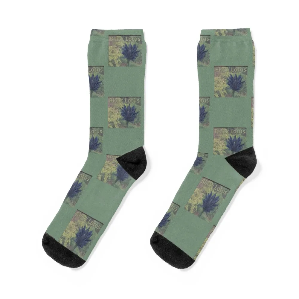 

Black Lotus Sticker Design Illustration Socks sheer socks Climbing socks Golf socks Boy Socks Women's