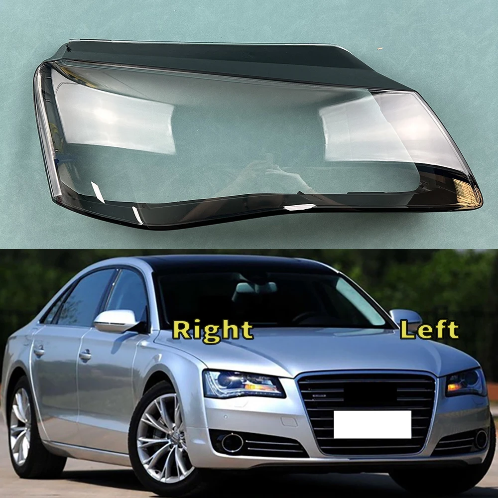 

For Audi A8 D4 2011 2012 2013 Front Headlight Shell Transparent Headlamp Cover Lamp Shade Plexiglass Replace Original Lampshdade