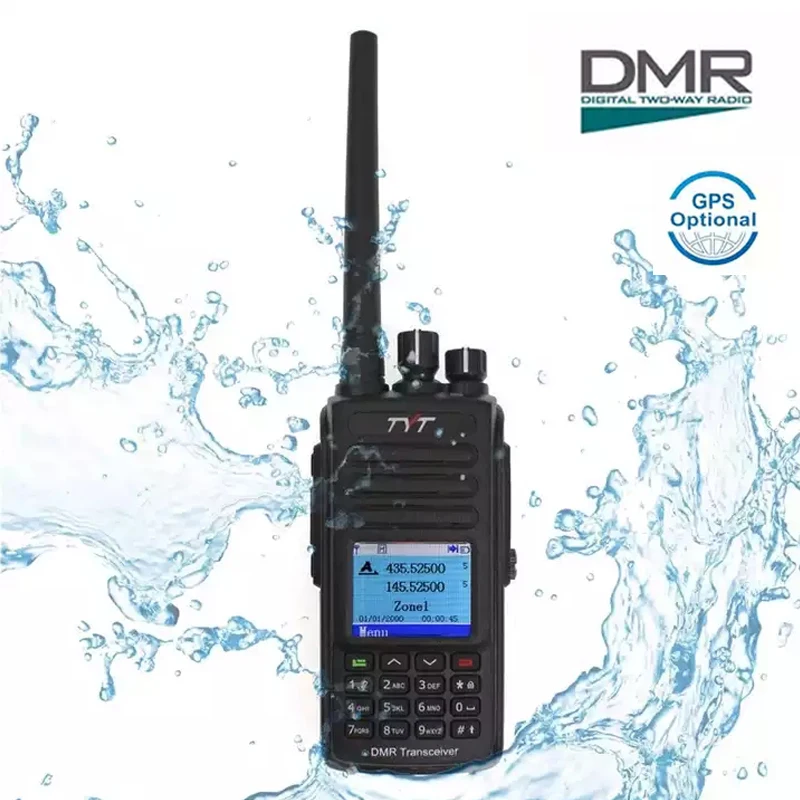 TYT MD-390 Walkie Talkie Waterproof IP67 Handheld Radio 1000ch Digital Walkie Talkie with GPS
TYT MD-390 Walkie Talkie Waterproof IP67 Handheld Radio 1000ch Digital Walkie Talkie with GPS